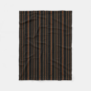 Couverture Polaire Cuir Brown et noir
