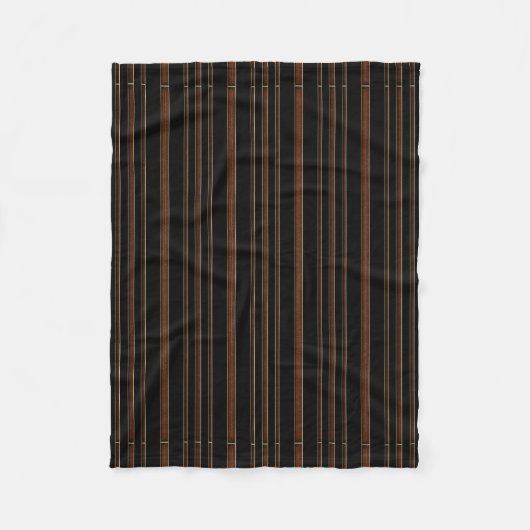 Couverture Polaire Cuir Brown Et Noir (Devant)