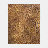 Couverture Polaire Cuir Brown Faux (Devant)