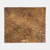 Couverture Polaire Cuir Brown Faux (Devant (Horizontal))