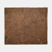 Couverture Polaire Cuir Brown naturel : Arrière - plan texturé (Devant (Horizontal))