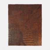 Couverture Polaire cuir Brown textureleather, abstrait, antique, , ba (Devant)