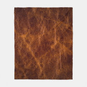 Couverture Polaire cuir Brown textureleather, texture, arrière - plan (Devant)