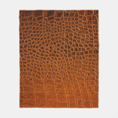 Couverture Polaire Cuir de crocodile Brown (Devant)