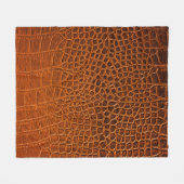 Couverture Polaire Cuir de crocodile Brown (Devant (Horizontal))