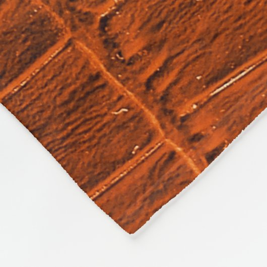 Couverture Polaire Cuir de crocodile Brown (Coin)
