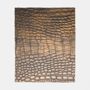 Couverture Polaire ? cuir de rocodile. arrière - plan en cuir Brown e
