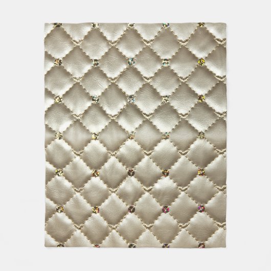 Couverture Polaire Cuir d'or : Texture Arrière - plan luxueuse (Devant)