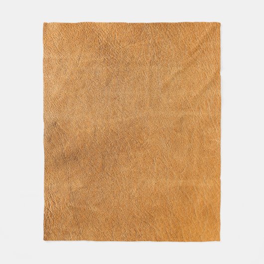 Couverture Polaire Cuir Italien Lambskin : Texture Vintage (Devant)