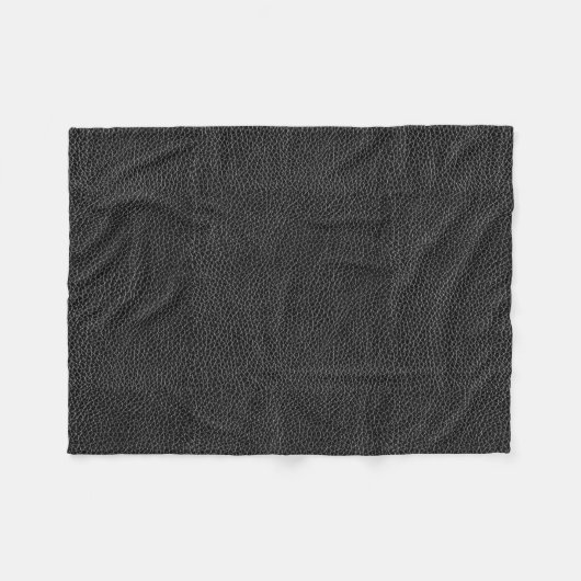 Couverture Polaire Cuir noir de Faux (Devant (Horizontal))