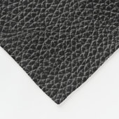 Couverture Polaire Cuir noir de Faux (Coin)