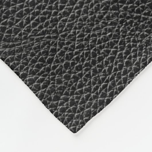 Couverture Polaire Cuir noir de Faux (Coin)