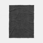 Couverture Polaire Cuir noir de Faux (Devant)
