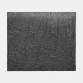 Couverture Polaire Cuir noir : texture de closeup transparente. (Devant (Horizontal))