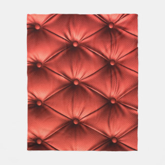 Couverture Polaire Cuir rouge texturé : Détails du matériau