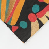 Couverture Polaire Cuisine Cyan "Aztec Dream" Plush Fleece Blanche (Coin)