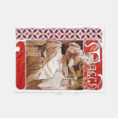 Couverture Polaire Cuisine de femme, Alphonse Mucha (Devant (Horizontal))