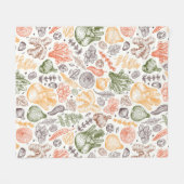 Couverture Polaire Cuisine Garden Motif végétal (Devant (Horizontal))