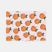 Couverture Polaire Cuisine Oranges Blanche-Toison (Devant (Horizontal))