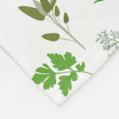 Couverture Polaire Cuisine verte Herbes de jardin culinaires (Coin)