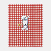 Couverture Polaire Cuisine Westie KiniArt Blanche polaire (Devant)