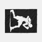 Couverture Polaire Cuisinier Boxeur Guy (Devant (Horizontal))