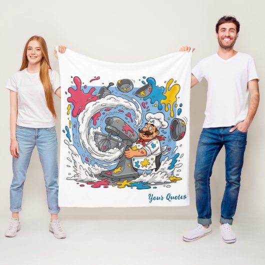 Couverture Polaire Cuisinier Chaotique Avec Mitigeur Explosant (En situation)