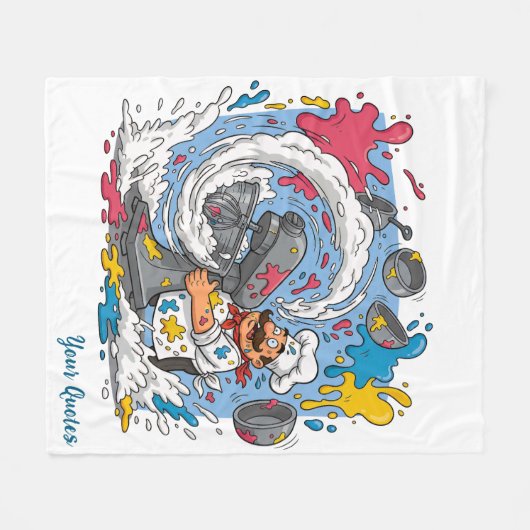 Couverture Polaire Cuisinier Chaotique Avec Mitigeur Explosant (Devant (Horizontal))