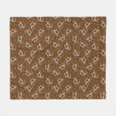 Couverture Polaire Cuisson du motif avec le casquette de chef (Devant (Horizontal))