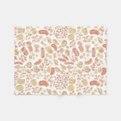 Couverture Polaire CUITS ITALIENS Le mignon motif de pâtes italiennes (Devant (Horizontal))