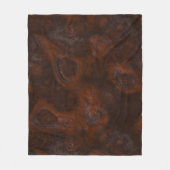 Couverture Polaire Cuivre et rouille (Devant)