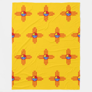 Couverture Polaire Culture amérindienne - Symbole Kachina Zia 2