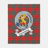 Couverture Polaire Cumul de l'insigne de clan moderne Tartan Plaid (Devant)