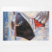 COUVERTURE POLAIRE CUNARD OCEAN LINER AQUITANIA (Devant (Horizontal))