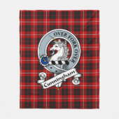 Couverture Polaire Cunningham Clan Badge Tartan Plaid (Devant)