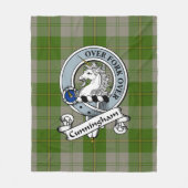 Couverture Polaire Cunningham Danseuses Vertes Clan Badge Tartan P (Devant)