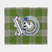 Couverture Polaire Cunningham Danseuses Vertes Clan Badge Tartan P (Devant (Horizontal))