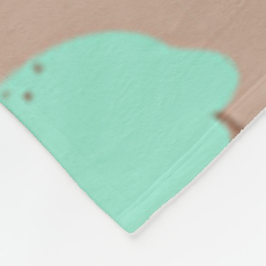 Couverture Polaire Cupcake à la menthe verte (Coin)