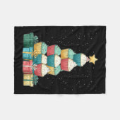 Couverture Polaire Cupcake Baking Baker Christmas Tree Xmas  (Devant (Horizontal))