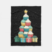 Couverture Polaire Cupcake Baking Baker Christmas Tree Xmas  (Devant)