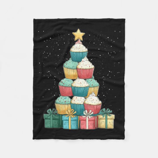 Couverture Polaire Cupcake Baking Baker Christmas Tree Xmas  (Devant)