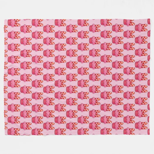 Couverture Polaire Cupcake Fleece Blanket (Devant (Horizontal))