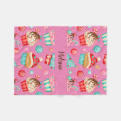 Couverture Polaire Cupcake sucré (Devant (Horizontal))