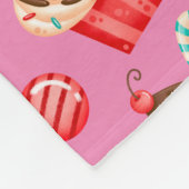 Couverture Polaire Cupcake sucré (Coin)