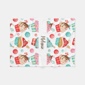 Couverture Polaire Cupcake sucré (Devant (Horizontal))