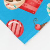 Couverture Polaire Cupcake sucré (Coin)