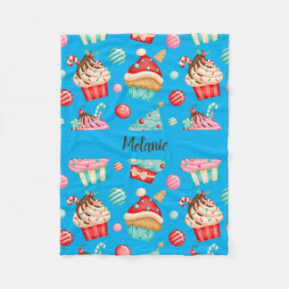 Couverture Polaire Cupcake sucré