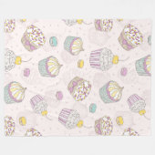 Couverture Polaire Cupcakes (Devant (Horizontal))