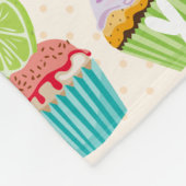 Couverture Polaire Cupcakes Happy Birthday Ajouter Votre Nom Cute Goo (Coin)