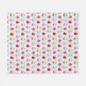 Couverture Polaire Cupcakes Whimsical avec arroses et cerises (Devant (Horizontal))